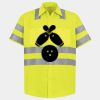 Men's High Visibility Safety Short Sleeve Work Shirt Thumbnail