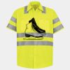Men's High Visibility Safety Short Sleeve Work Shirt Thumbnail