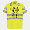 Men's High Visibility Safety Short Sleeve Work Shirt Thumbnail