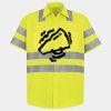 Men's High Visibility Safety Short Sleeve Work Shirt Thumbnail