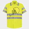 Men's High Visibility Safety Short Sleeve Work Shirt Thumbnail