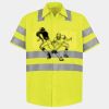 Men's High Visibility Safety Short Sleeve Work Shirt Thumbnail