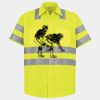 Men's High Visibility Safety Short Sleeve Work Shirt Thumbnail
