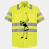 Men's High Visibility Safety Short Sleeve Work Shirt Thumbnail