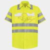 Men's High Visibility Safety Short Sleeve Work Shirt Thumbnail