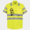Men's High Visibility Safety Short Sleeve Work Shirt Thumbnail