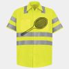 Men's High Visibility Safety Short Sleeve Work Shirt Thumbnail