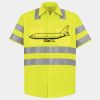 Men's High Visibility Safety Short Sleeve Work Shirt Thumbnail
