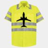 Men's High Visibility Safety Short Sleeve Work Shirt Thumbnail