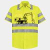 Men's High Visibility Safety Short Sleeve Work Shirt Thumbnail