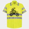 Men's High Visibility Safety Short Sleeve Work Shirt Thumbnail