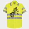 Men's High Visibility Safety Short Sleeve Work Shirt Thumbnail