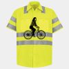 Men's High Visibility Safety Short Sleeve Work Shirt Thumbnail