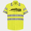 Men's High Visibility Safety Short Sleeve Work Shirt Thumbnail