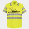Men's High Visibility Safety Short Sleeve Work Shirt Thumbnail