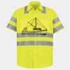 Men's High Visibility Safety Short Sleeve Work Shirt Thumbnail