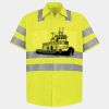Men's High Visibility Safety Short Sleeve Work Shirt Thumbnail