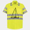 Men's High Visibility Safety Short Sleeve Work Shirt Thumbnail