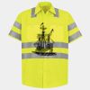 Men's High Visibility Safety Short Sleeve Work Shirt Thumbnail