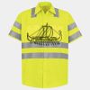 Men's High Visibility Safety Short Sleeve Work Shirt Thumbnail