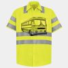 Men's High Visibility Safety Short Sleeve Work Shirt Thumbnail
