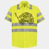 Men's High Visibility Safety Short Sleeve Work Shirt Thumbnail