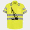 Men's High Visibility Safety Short Sleeve Work Shirt Thumbnail