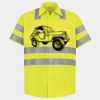 Men's High Visibility Safety Short Sleeve Work Shirt Thumbnail