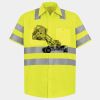Men's High Visibility Safety Short Sleeve Work Shirt Thumbnail