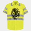 Men's High Visibility Safety Short Sleeve Work Shirt Thumbnail