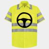 Men's High Visibility Safety Short Sleeve Work Shirt Thumbnail