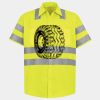 Men's High Visibility Safety Short Sleeve Work Shirt Thumbnail