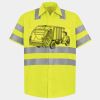 Men's High Visibility Safety Short Sleeve Work Shirt Thumbnail