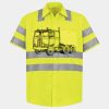 Men's High Visibility Safety Short Sleeve Work Shirt Thumbnail