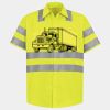 Men's High Visibility Safety Short Sleeve Work Shirt Thumbnail