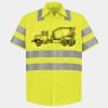 Men's High Visibility Safety Short Sleeve Work Shirt Thumbnail