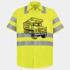 Men's High Visibility Safety Short Sleeve Work Shirt Thumbnail