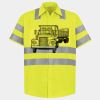 Men's High Visibility Safety Short Sleeve Work Shirt Thumbnail