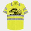 Men's High Visibility Safety Short Sleeve Work Shirt Thumbnail