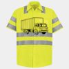 Men's High Visibility Safety Short Sleeve Work Shirt Thumbnail