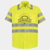 Men's High Visibility Safety Short Sleeve Work Shirt Thumbnail