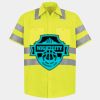 Men's High Visibility Safety Short Sleeve Work Shirt Thumbnail