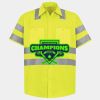 Men's High Visibility Safety Short Sleeve Work Shirt Thumbnail