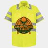 Men's High Visibility Safety Short Sleeve Work Shirt Thumbnail