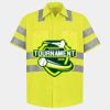 Men's High Visibility Safety Short Sleeve Work Shirt Thumbnail