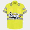 Men's High Visibility Safety Short Sleeve Work Shirt Thumbnail