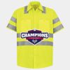 Men's High Visibility Safety Short Sleeve Work Shirt Thumbnail
