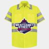 Men's High Visibility Safety Short Sleeve Work Shirt Thumbnail