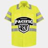 Men's High Visibility Safety Short Sleeve Work Shirt Thumbnail