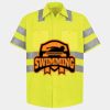 Men's High Visibility Safety Short Sleeve Work Shirt Thumbnail